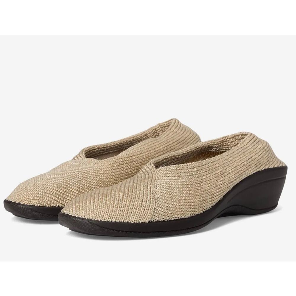 Arcopedico Mailu Knit Women's Slip-on Comfort Shoe Beige EU37 US6.5 Arch Support